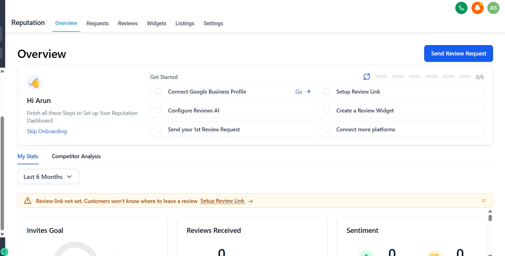 Go High Level reputation and review management